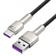 Кабель зарядний Baseus USB Cable to USB-C 66W Cafule Metal Data Type-C 2 м Black (CAKF000201) - зображення 10