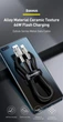 Кабель зарядный Baseus Cafule Metal USB to Type-C 66W 0.25 м Black (CAKF000001) - изображение 5