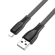 Кабель зарядки BOROFONE BX85 USB to Lightning (2.4A) (1M) для Apple iPhone iPad iOs Чорний - изображение 1