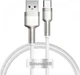Кабель зарядний Baseus USB Cable to USB-C 66W Cafule Metal Data Type-C 1 м White (CAKF000102) - зображення 1