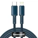 Кабель зарядний Baseus для швидкого заряджання igh Density Type-C на iP PD 20 Вт 2 м Blue (CATLGD-A03) - зображення 3