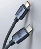 Кабель зарядный Baseus Crystal Shine Series Type-C to Type-C 100W 1.2м Black (YM0517) - изображение 1