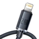 Кабель зарядный Lightning Baseus Crystal Shine USB - Lightning для быстрой зарядки 1.2 m Grey (CAJY000001) - изображение 2