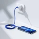 Кабель зарядный Baseus Crystal Shine USB Type C to Lightning 20 Вт 1.2 м Blue (CAJY000203) - изображение 10