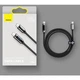 Кабель зарядный Baseus USB-C to USB-C Display 100W 2m Black (YM0482) - зображення 1