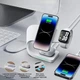 Беспроводная зарядная подставка 4в1 VIKEFON 15 Вт для IPhone, AirPods, Apple Watch, белая (72946045) - изображение 5