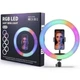 Кільцева лампа RGB LED для фотографій MJ33 світлодіодна кольорова лампа кільце для фото студійне світло - зображення 3