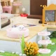 Ляльковий 3D будиночок конструктор Румбокс Cat Cafe Garden M2111 із захисним куполом від пилу - зображення 3