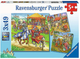 Набір пазлів Ravensburger Life of the Knight 21 x 21 см 3 х 49 елементів (4005556051502) - зображення 1