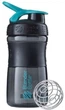 Шейкер BlenderBottle SportMixer с шариком 590 мл Черно-голубой (SM 20oz Black/Teal) - изображение 1