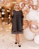 Fashions • Вечірня сукня Лаура Fashions 48-50 сірий (557/558-аф) - зображення 6