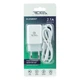 Зарядний пристрій Ridea RW-11311 Element c кабелем Lightning 2.1 A Біле Fast Charging - зображення 1
