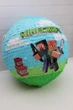 Піньята Minecraft кругла блакитна 45 см - изображение 2