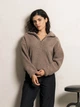 Толстовка Теді жіноча зимова з коміром на блискавці Seventeen XXL-3XL Коричнева 2115.5527 - зображення 1