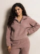 Толстовка Теді жіноча зимова з коміром на блискавці Seventeen XXL-3XL Рожева 2115.5534 - зображення 1