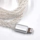 Кабель для навушників KZ Lightning 2PIN 0,75 мм (ZST/ZSR/ES3/ED12/ZS10/ZSN/AS10/BA10) (Білий) - зображення 2