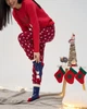 Жіноча піжама зі штанами Merry Christmas-парні для всієї родини XL - зображення 6