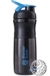 Шейкер спортивний (пляшка) Blender Bottle SportMixer 28oz/820ml Black/Cyan - зображення 1
