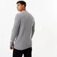 Джемпер Jack Wills Marlow Merino Wool Blend Cable Knitted Grey, M (46) (11857613) - изображение 2