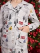 Детская теплая новогодняя пижама для девочки Tair kids Новогодняя 898КС 122 см Домик серый (2100011910621) - изображение 4