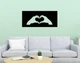 Декоративне панно на стіну з дерева Upwood Decor Серце Нeart 31.8 х 70 см black - зображення 1