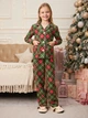 Детская теплая новогодняя пижама для девочки Tair kids Новогодняя 897КС 98 см Клетка зеленая (2100011850651) - изображение 3
