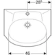 Раковина KOLO Solas 56 101456UA белая - изображение 3