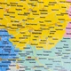 Административная карта Украины 120х180 см на планках - изображение 2