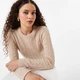 Светр Jack Wills Tinsbury Merino Wool Blend Cable Knitted Jumper Camel, XXS (40) (11871488) - зображення 3
