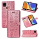 Чехол Embossed Cat and Dog для Xiaomi Redmi 9C книжка кожа PU с визитницей розовый - изображение 1