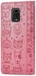 Чохол Embossed Cat and Dog для Xiaomi Redmi Note 9 Pro книжка шкіра PU Pink - зображення 4