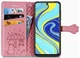 Чохол Embossed Cat and Dog для Xiaomi Redmi Note 9 Pro книжка шкіра PU Pink - зображення 6