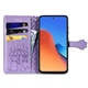 Чехол Embossed Cat and Dog для Xiaomi Poco X3 / X3 Pro книжка кожа PU с визитницей фиолетовый - изображение 3