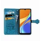 Чехол Embossed Cat and Dog для Xiaomi Redmi 9C книжка кожа PU с визитницей голубой - изображение 3