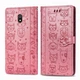 Чохол Embossed Cat and Dog для Xiaomi Redmi 8A книжка шкіра PU Pink - зображення 2