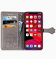 Чохол Embossed Cat and Dog для Iphone 11 Pro книжка з візитницею шкіра PU сірий - зображення 4