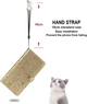 Чохол Embossed Cat and Dog для Iphone 11 Pro книжка з візитівкою шкіра PU золотистий - зображення 8