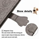 Чехол Embossed Cat and Dog для Samsung Galaxy S10 / G973 книжка кожа PU с визитницей серый - изображение 4
