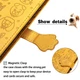 Чехол Embossed Cat and Dog для Xiaomi Redmi 9C книжка кожа PU с визитницей желтый - изображение 4