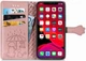 Чохол Embossed Cat and Dog для Iphone 11 Pro книжка з візитницею шкіра PU рожеве золото - зображення 4