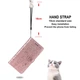 Чохол Embossed Cat and Dog для Xiaomi Redmi 9C книжка шкіра PU з візитницею рожеве золото - зображення 6
