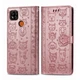 Чохол Embossed Cat and Dog для Xiaomi Redmi 9C книжка шкіра PU з візитницею рожеве золото - зображення 7