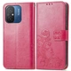 Чехол Clover для Xiaomi Redmi 12C книжка кожа PU с визитницей малиновый - изображение 5