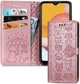 Чехол Embossed Cat and Dog для Xiaomi Poco X3 / X3 Pro книжка кожа PU с визитницей розовое золото - изображение 1
