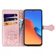 Чехол Embossed Cat and Dog для Xiaomi Poco X3 / X3 Pro книжка кожа PU с визитницей розовое золото - изображение 3