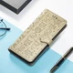 Чехол Embossed Cat and Dog для Xiaomi Poco X3 / X3 Pro книжка кожа PU с визитницей золотистый - изображение 7