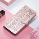Чехол Embossed Cat and Dog для Xiaomi Poco X3 / X3 Pro книжка кожа PU с визитницей розовое золото - изображение 7