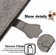 Чехол Embossed Cat and Dog для Xiaomi Poco X3 / X3 Pro книжка кожа PU с визитницей серый - изображение 6