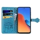 Чехол Embossed Cat and Dog для Xiaomi Poco X3 / X3 Pro книжка кожа PU с визитницей голубой - изображение 3