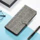 Чехол Embossed Cat and Dog для Xiaomi Redmi Note 10 Pro книжка кожа PU с визитницей серый - изображение 5